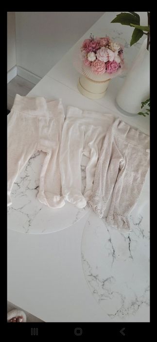 3 pak półśpioszków H&M bawełna organiczna