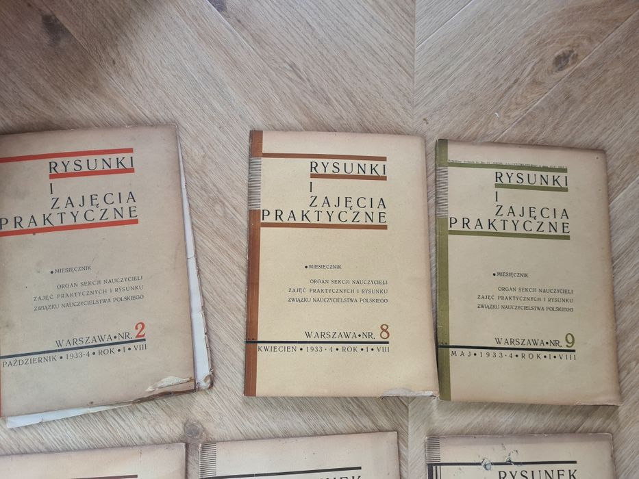 Rysunek i zajęcia praktyczne przedwojenne pismo dla nauczycieli