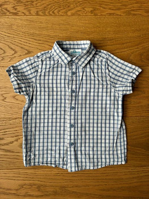 Koszula niemowlęca So Cute (biało-niebieska, 86 cm)