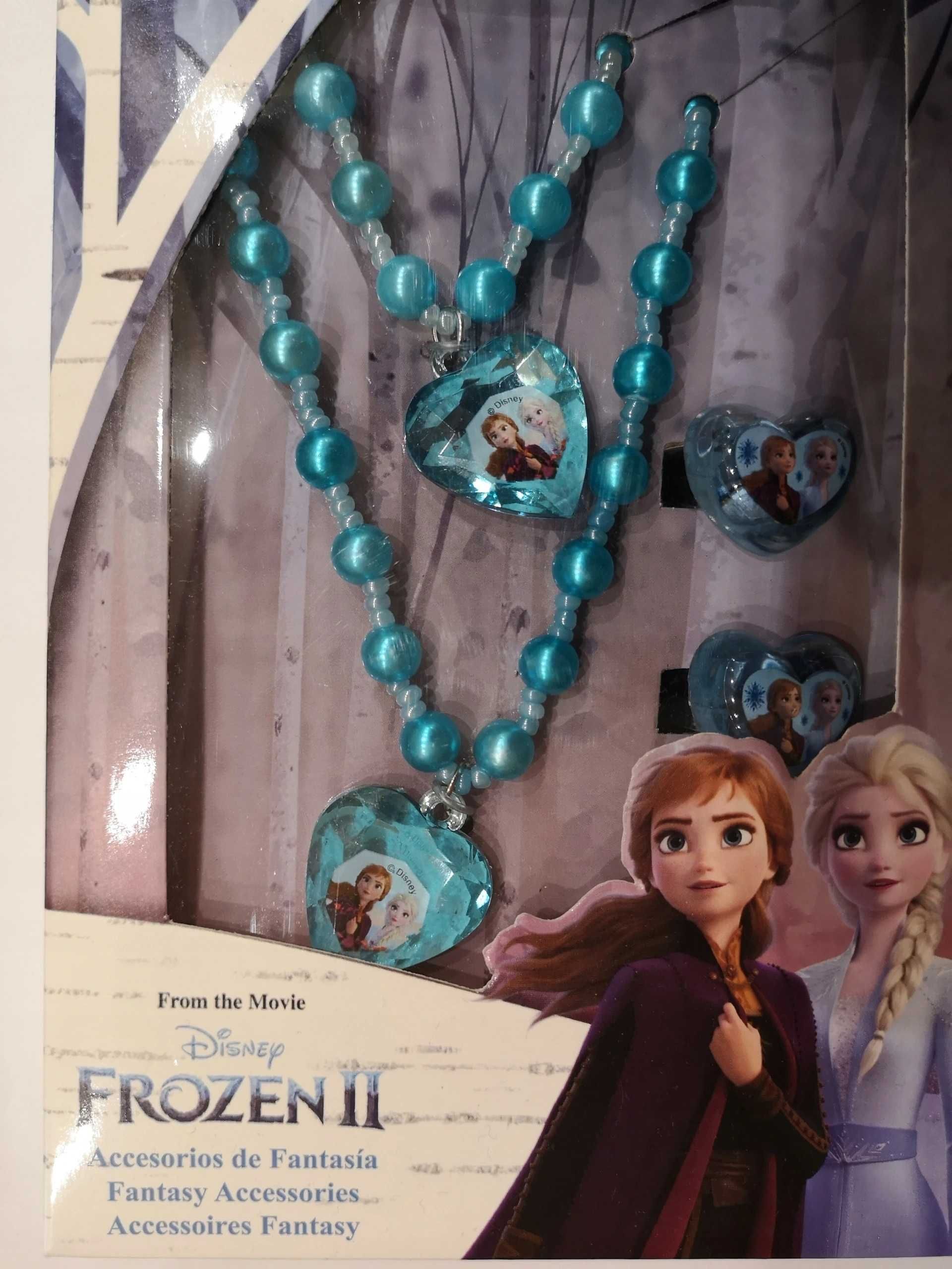 FROZEN Biżuteria zestaw naszyjnik Kraina Lodu