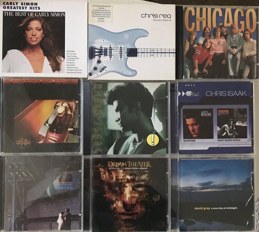 CDs Pop Rock (C-D) Chris Rea, Chris Isaak, Carly Simon, David Gray