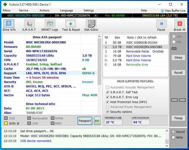 Жорсткий диск Western Digital HDD 3.5 WD30EZRX 3/Tb