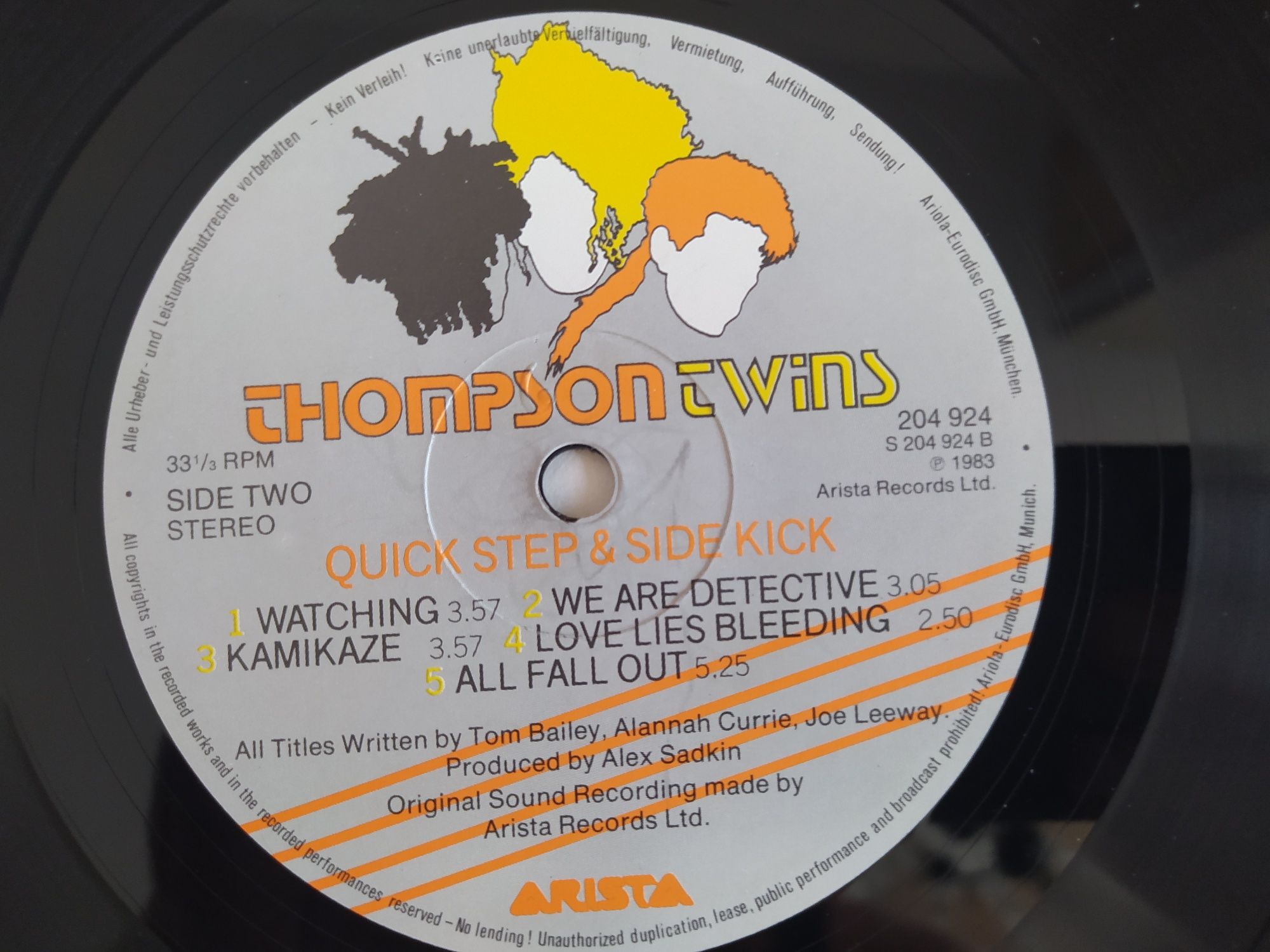 Thompson Twins – Quick Step & Side Kick Vinyl EX rezerwacja