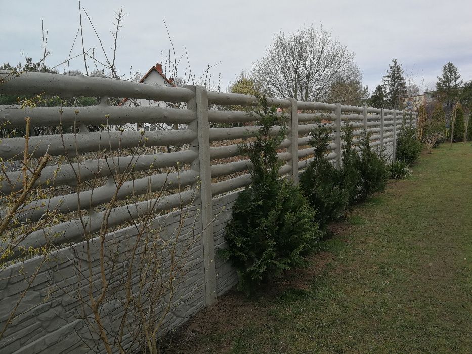 Ogrodzenia betonowe MOBET Panele siatkowe, Podmurówka , Słupki