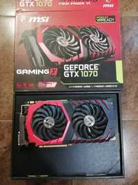 Видеокарта MSI GeForce GTX 1070 Gaming X 8GB (неисправная, донор).