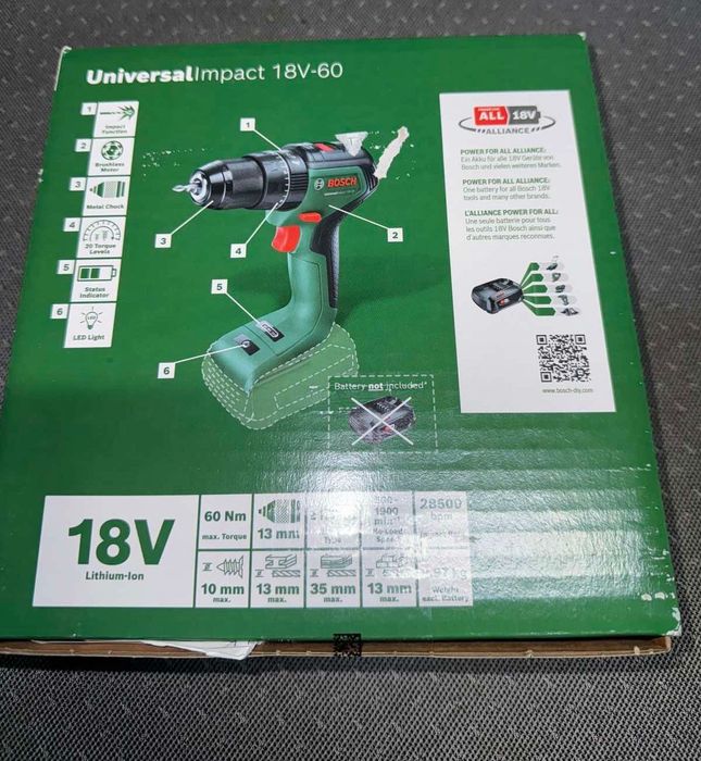 Шуруповерт Bosch UniversalImpact 18V-60  06039D7100