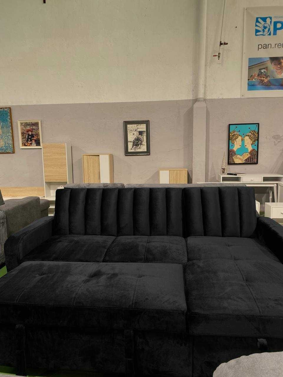 Sofá-cama com chaise longue e arrumação com envió gratis en portugal