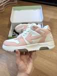 Кросівки Off-White Out Of Office white pink білі рожеві офф вайт