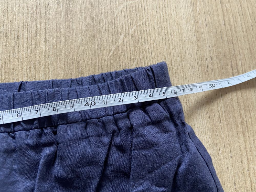 Eddie Bauer 34 niebieska granatowa wizytowa nowa z metką pas guma