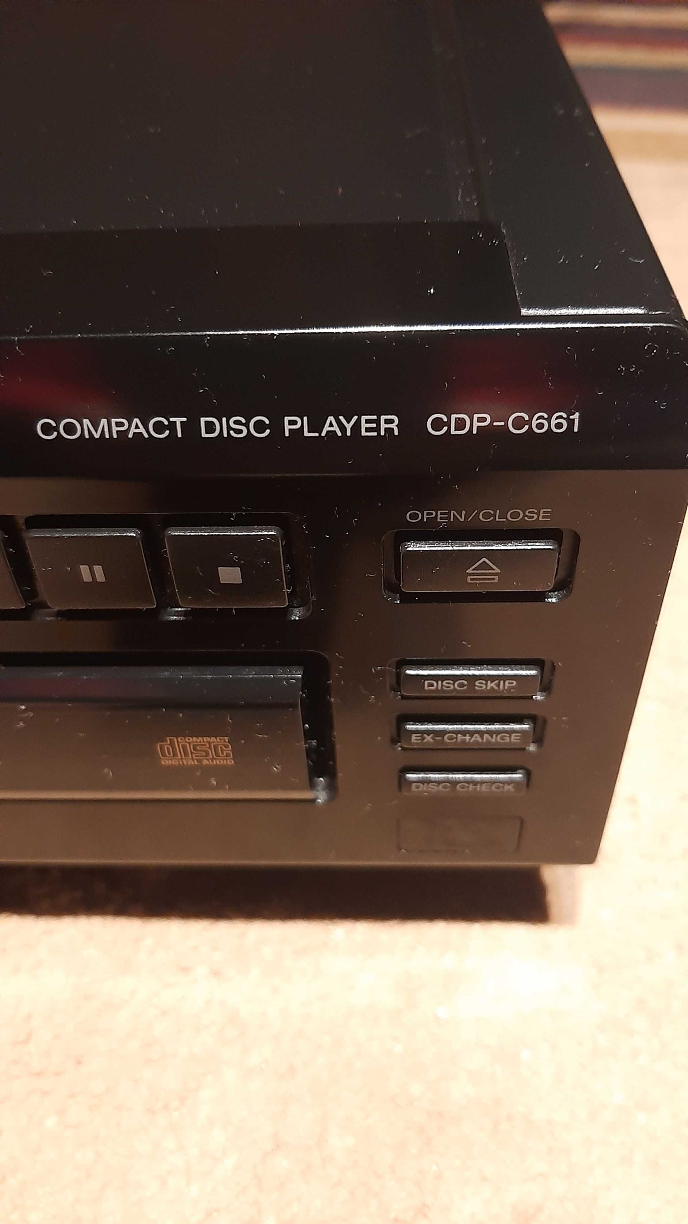 leitor de CD Sony compact disc player CDP-C661