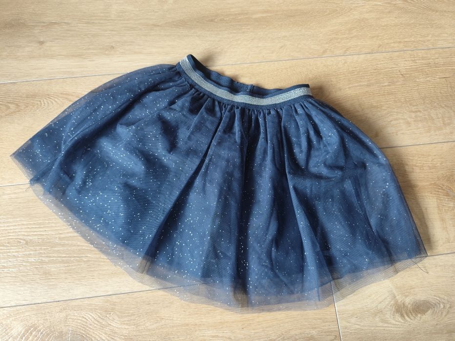 Tiulowa granatowa spódnica 116