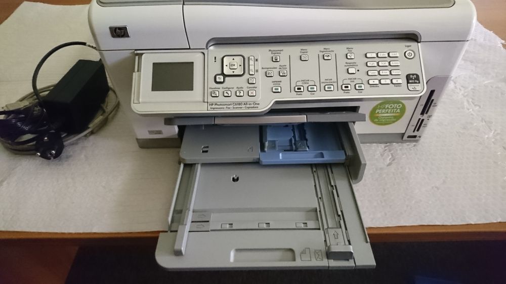 Impressora HP ,jato de tinta, tudo em um com fax scanner e copiadora