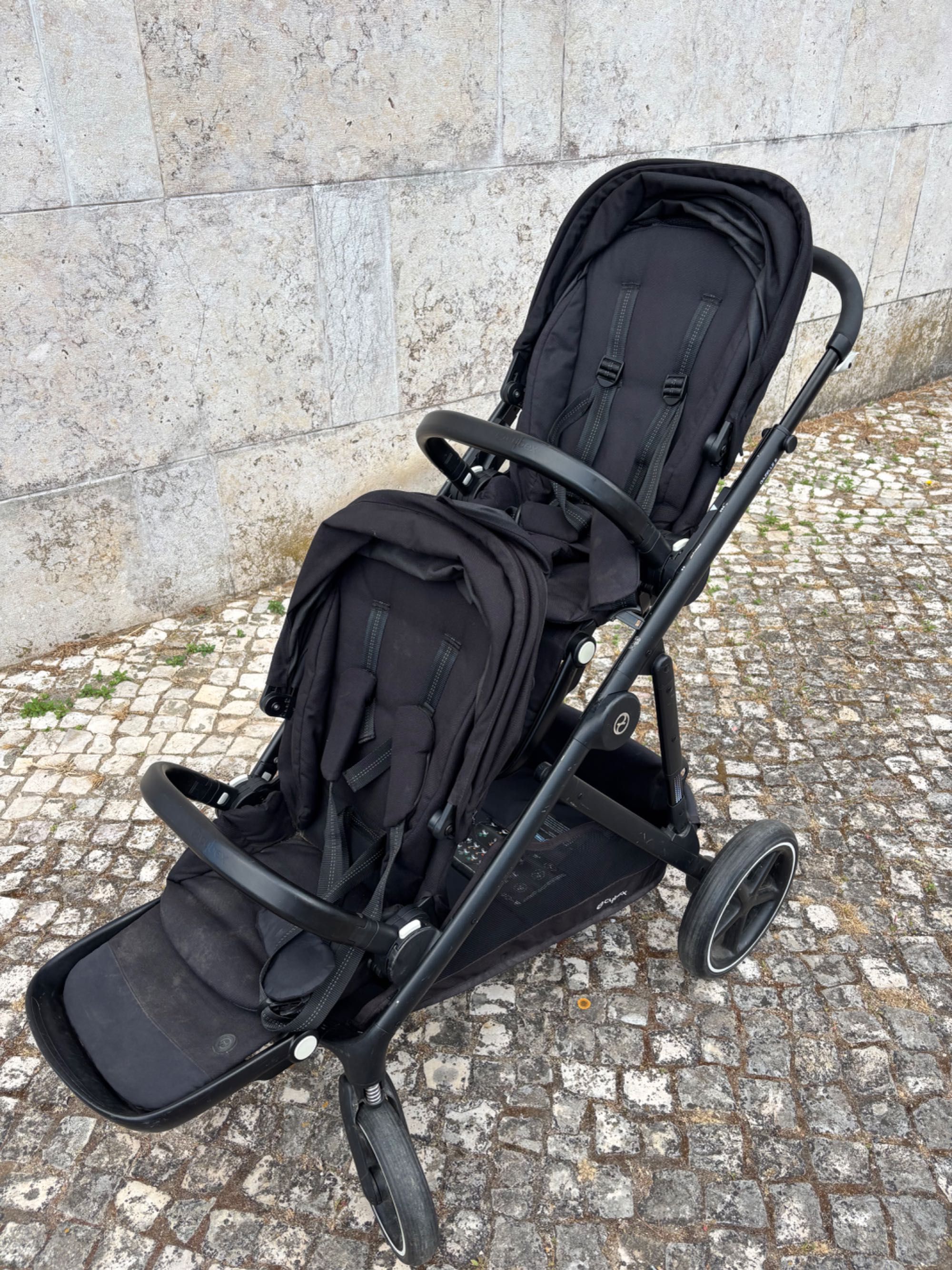 Carrinho Duplo Cybex Gaselle S preto