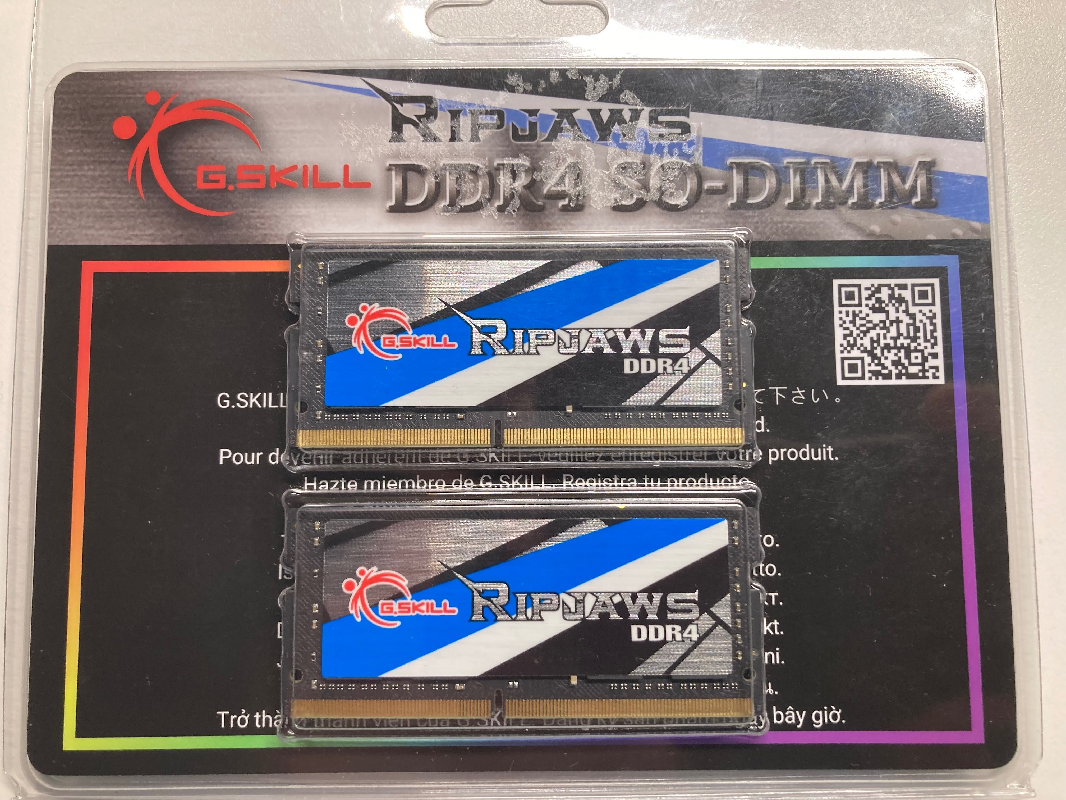 SO-DIMM DDR4 3200, G.Skill Ripjaws 2x 32GB (razem 64GB)