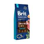 Сухий корм для собак Brit Premium Adult Sensitive Lamb & Riсe, 15 кг