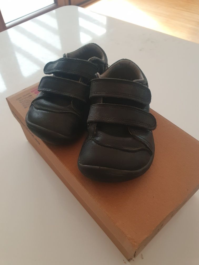 Bar3foot czarne buty 24 barefoot elf walker skòrzane