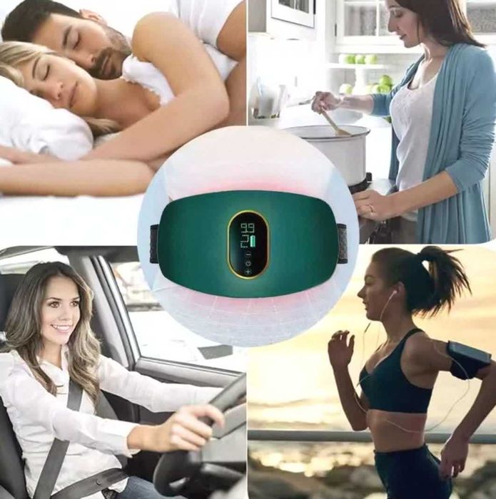 Пояс массажер 3 режима для похудения и коррекции талии, USB зарядка