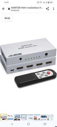 AVMTON Hdmi rozdzielacz Hdmi Switch 4K