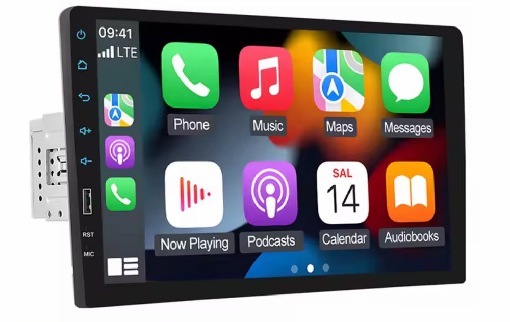 Radio samochodowe 9” 1DIN CarPlay / Android Auto bezprzewodowe