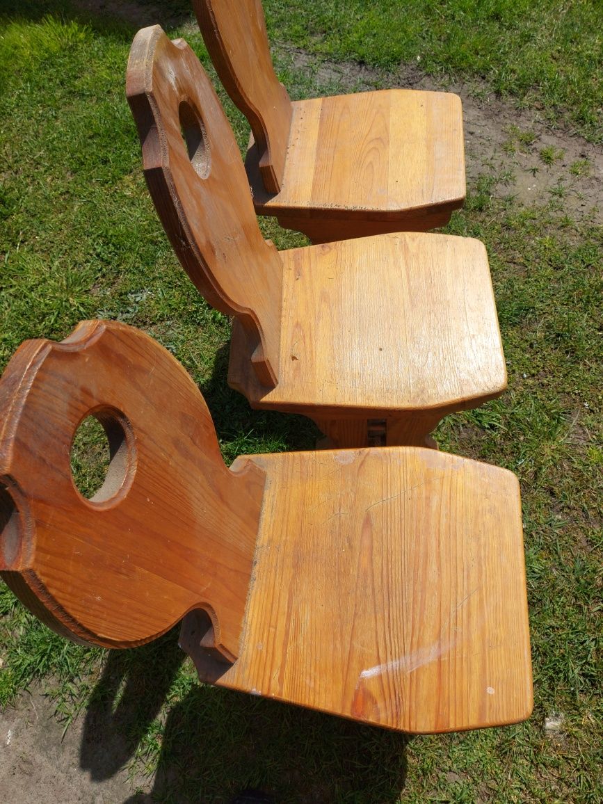 Krzesło drewniane, zydel