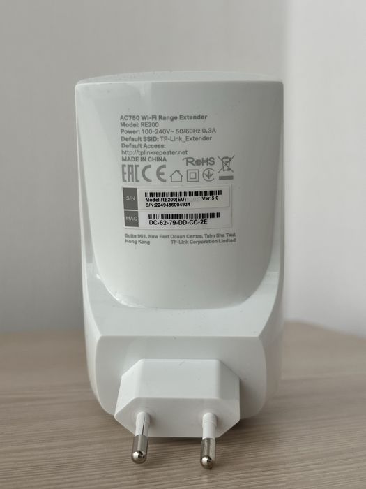 Ретранслятор WI-FI Tp-link AC750 RE200
