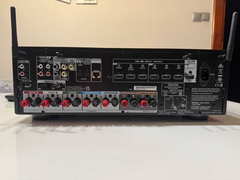 Amplituner Denon AVR-1700H używany w bardzo dobrym stanie,sprawny 100%