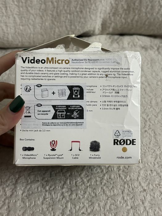 Microfone para camara Video Micro Rode