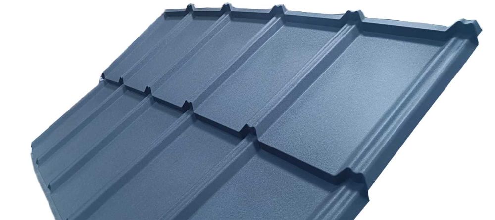 Klasyczna Nowoczesna Blachodachówka modułowa antracyt 7016 MAT płaska