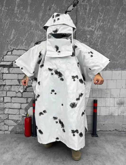 Анти-тепловизор, пончо защита от тепловизоров Multi ВТ6370 Білий