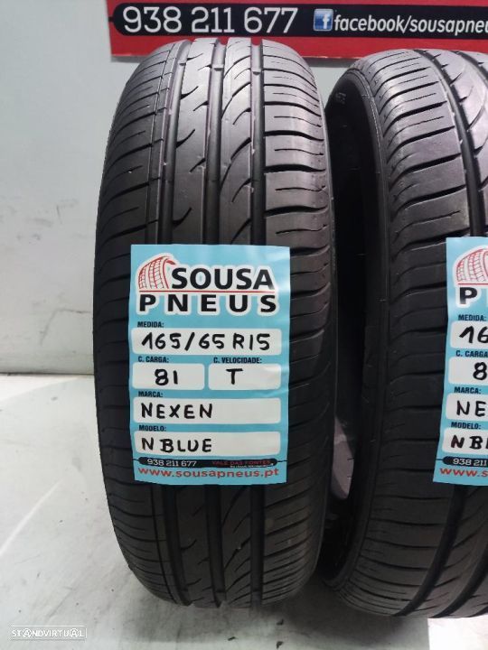 2 pneus semi novos 165-65r15 nexen - oferta dos portes