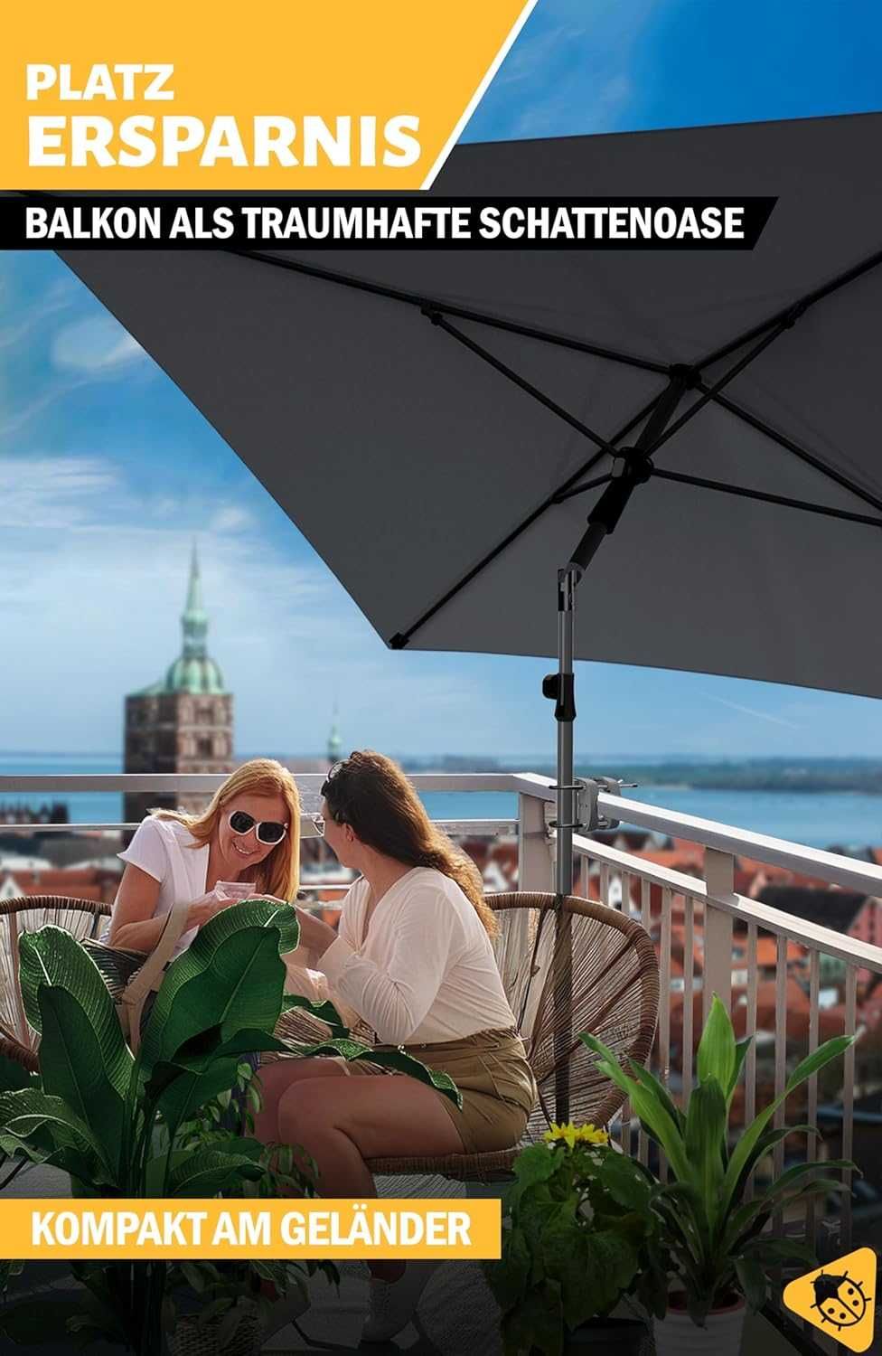 кріплення парасолі балконне Balcony Railing з тримачем для парасольки