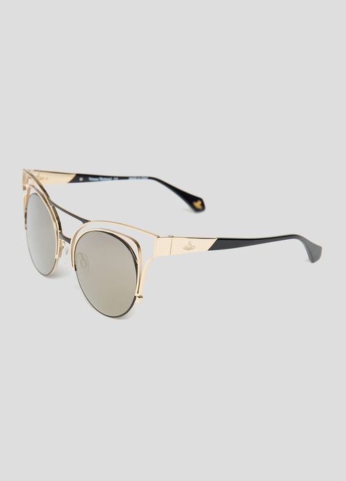 Солнцезащитные очки Vivienne Westwood VW 936S женские золотого цвета