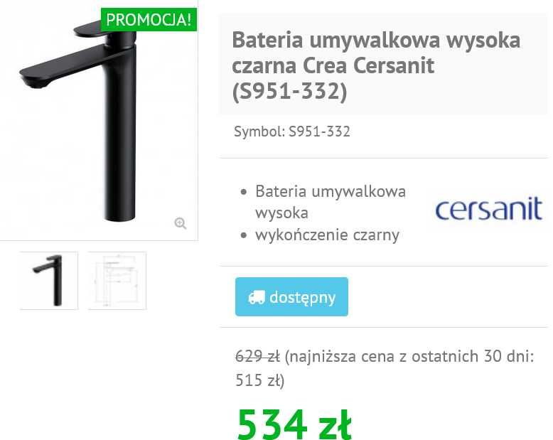 bateria umywalkowa