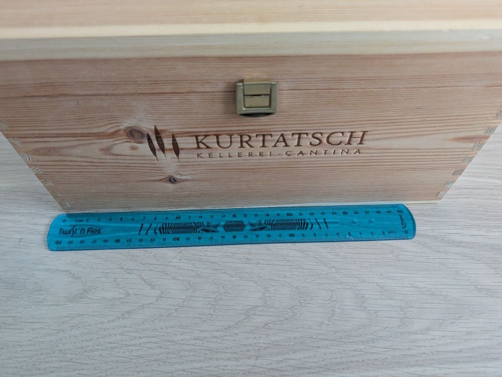 Drewniany kufer pudełko skrzynia skrzynka