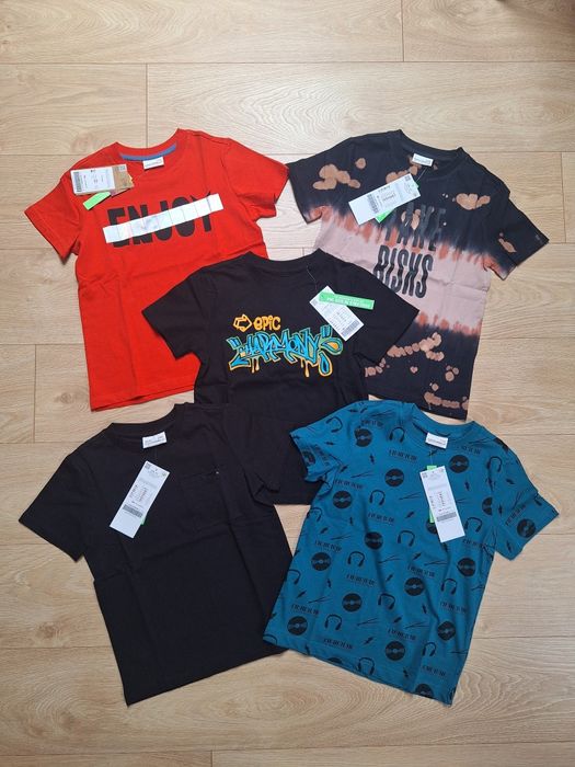 R. 128 t-shirty coccodrillo chłopięce