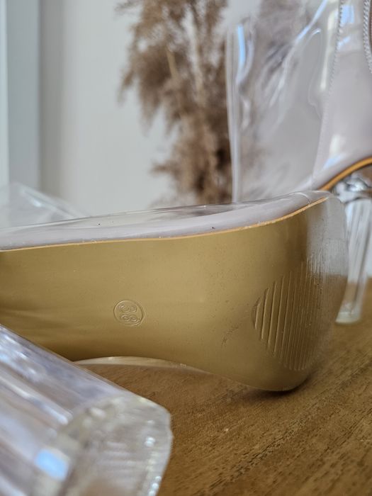 Nowe przezroczyste transparentne botki roz. 38