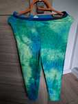 Shiny Dream Legginsy artystyczne lycra brokatowe taniec