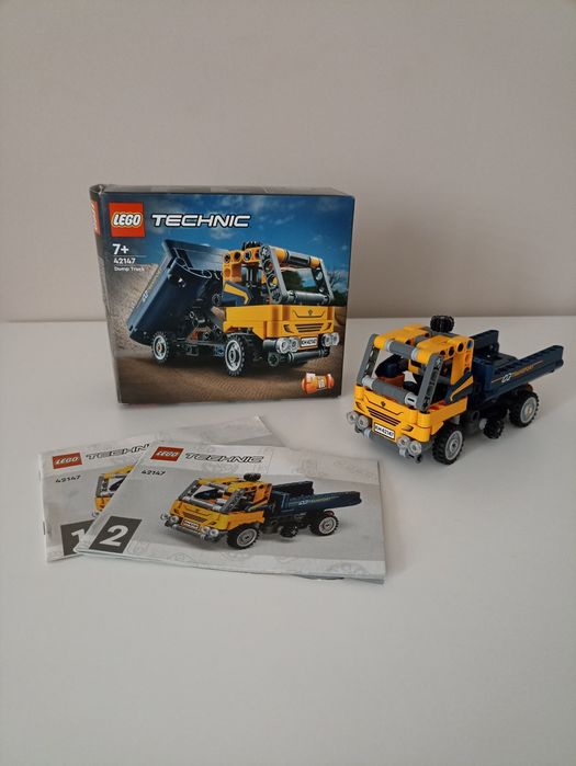Duży zestaw LEGO technic. Motocykl, wywrotka i inne
