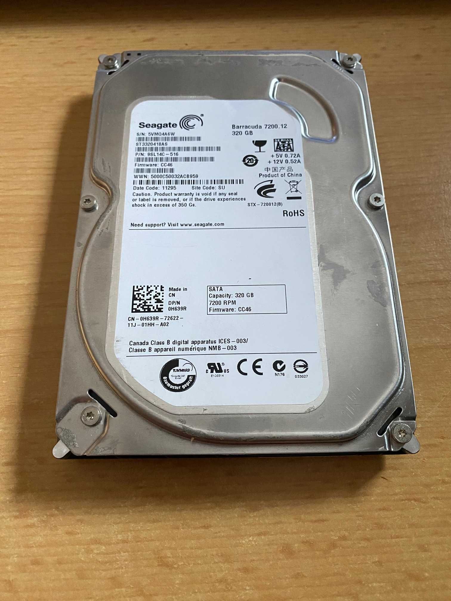 Dysk twardy HDD 320 GB SATA Seagate Barracuda 7200.12