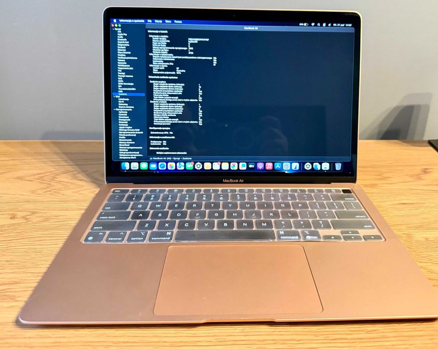 MacBook Air 13 I M1 I 8/256GB I Bat-94% Gold I Świetny stan