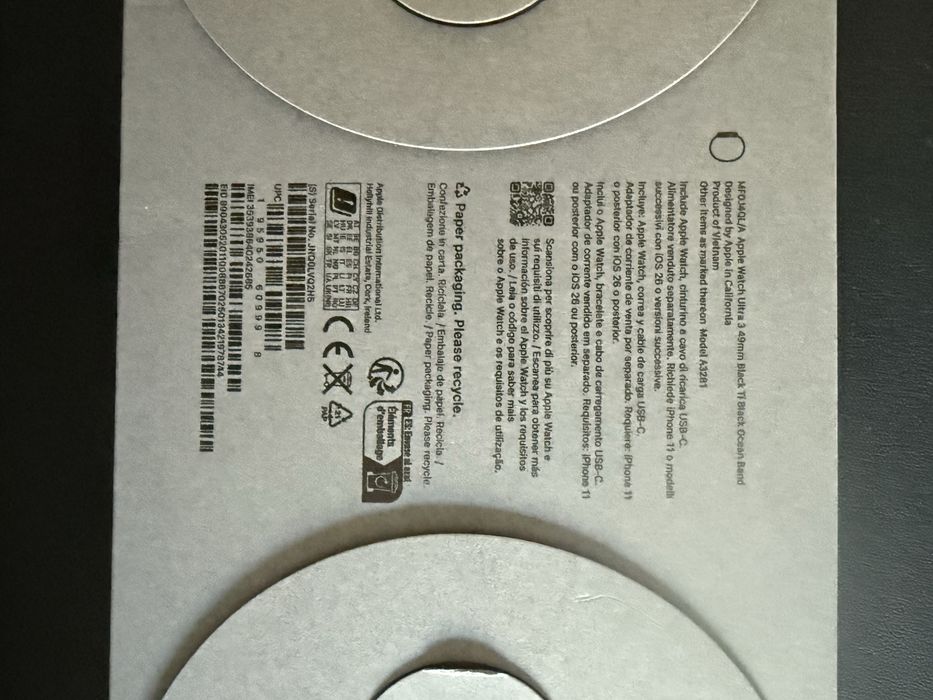 Apple Watch Ultra 3 Preto Selado