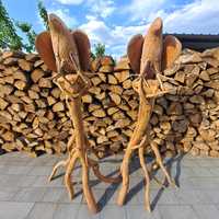Rzeźba orła z drewna