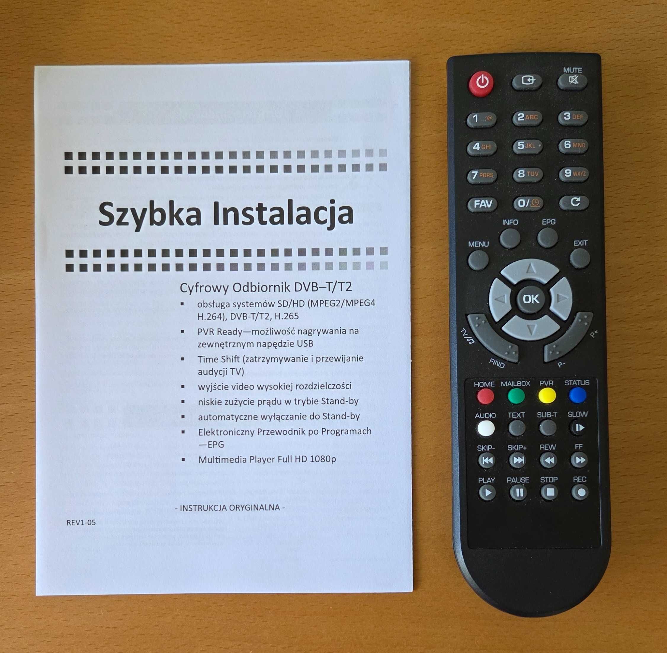 Dekoder Skymaster do naziemnej telewizji cyfrowej DVB-T2/HEVC/H.265