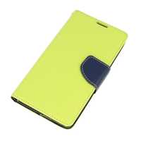 Etui Portfel Fancy Alcatel Pixi 4 Limonkowe