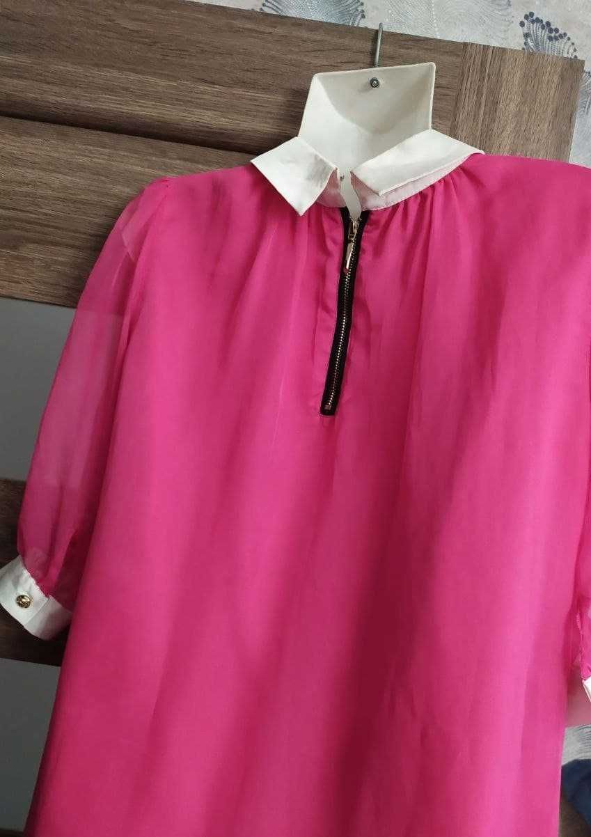 Туника платье женская летняя S-размер шелкнарядная блузка  рубашка