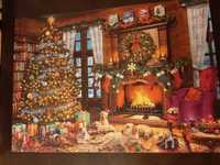 Puzzle 1000 elementów Trefl Christmas, Idą Święta, choinka,