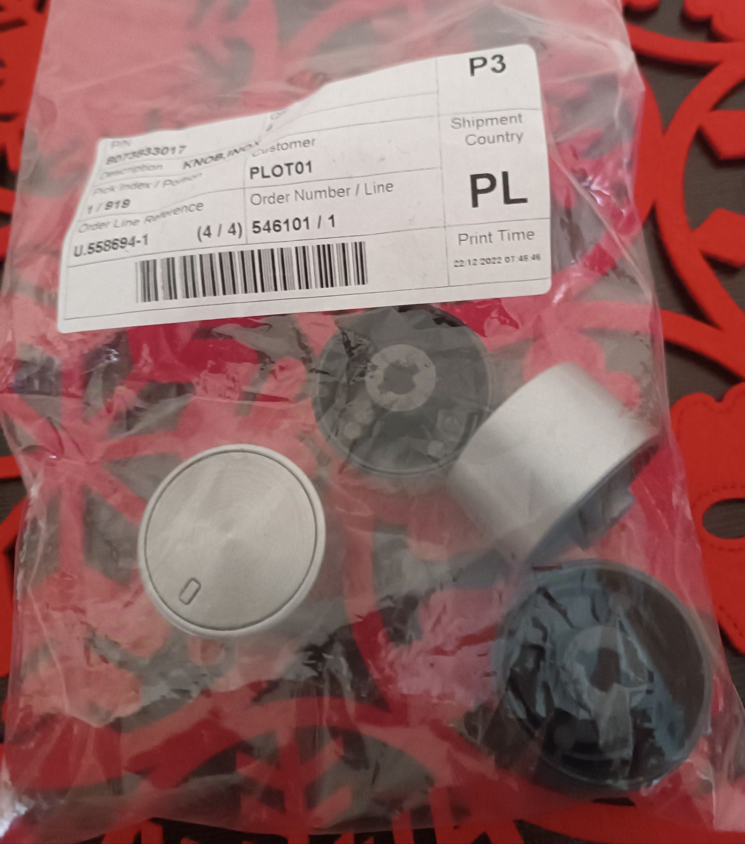 Pokrętło elektrolux 4 sztuki nowe kuchenka gazowa