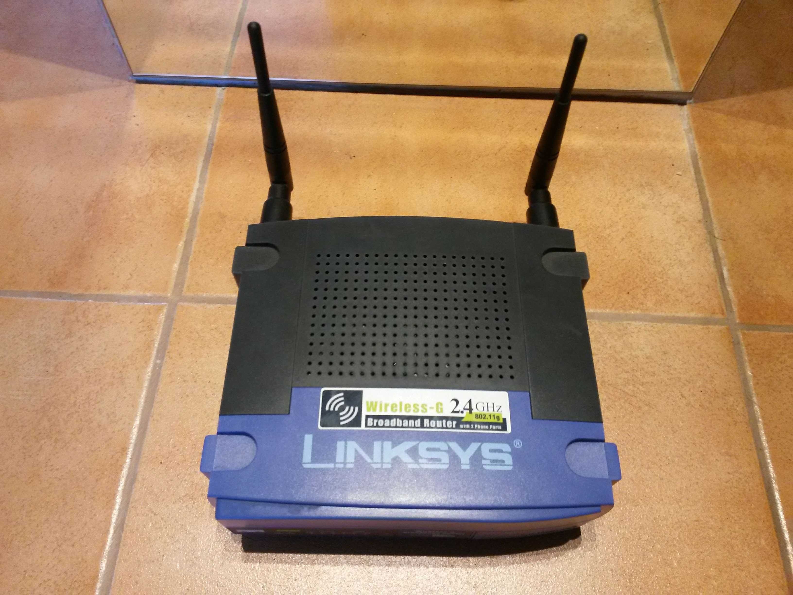 Router LiNKSYS WRT54GP2A-AT z bramką VOIP - bez zasilacza