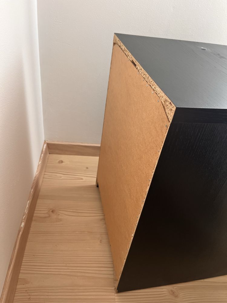 MALM Mesa de cabeceira IKEA preta