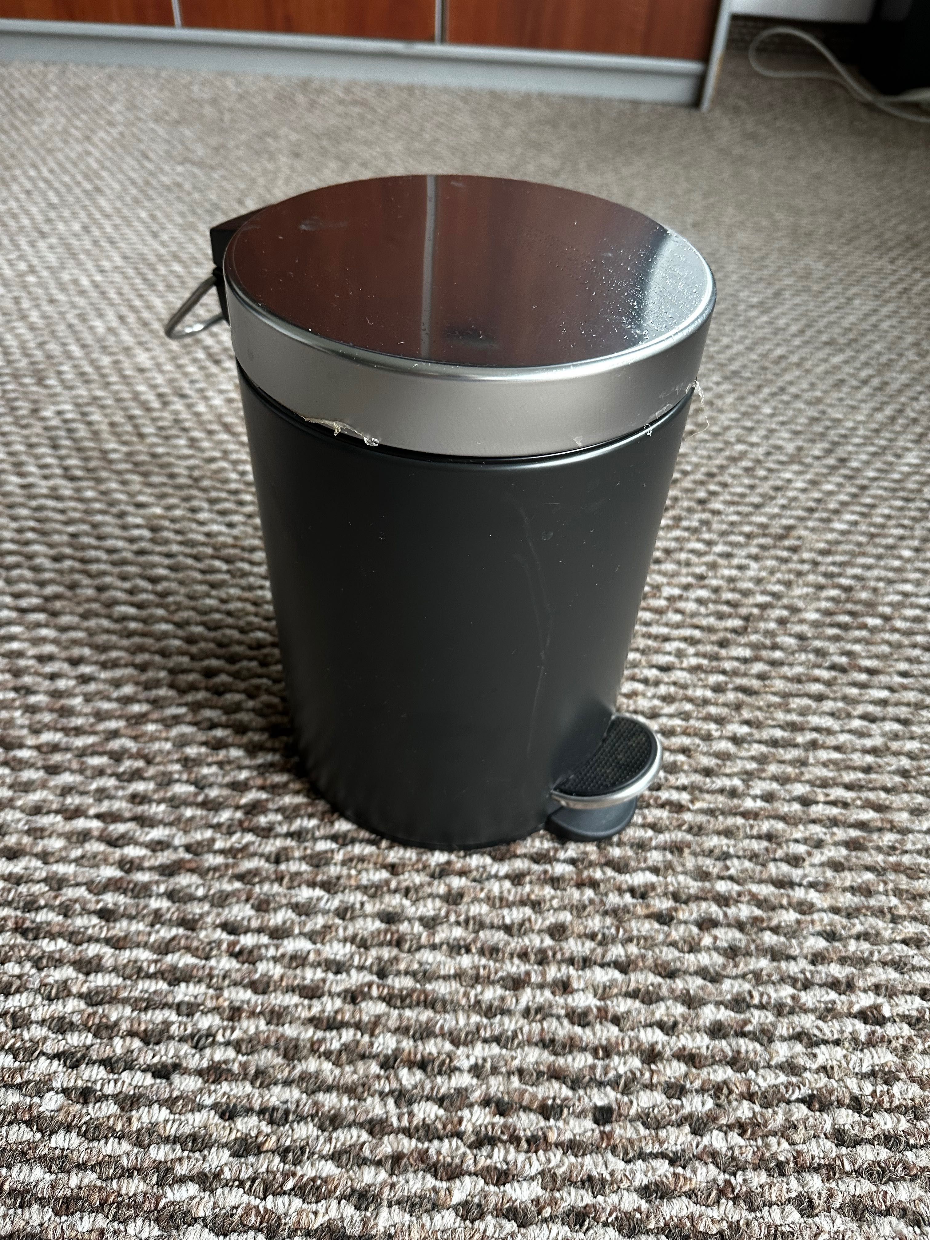 Kosz na odpady, ciemnoszary, 3 l